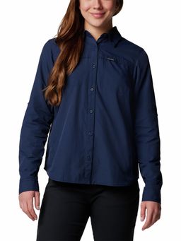 Columbia - Womens Navy Omni-Shade Silver Ridge 3.0 Long Sleeve Shirt