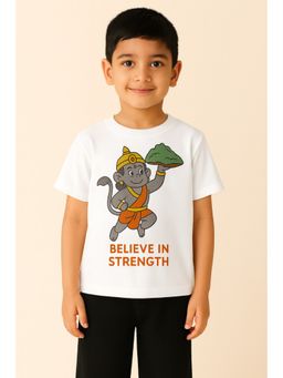 ZIP ZAP ZOOP - Kids White Dussehra T-Shirt