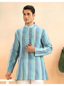 Fabindia - Blue Cotton Short Kurta