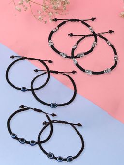 VIRAASI - Thread Anklets Combo - Set Of 3