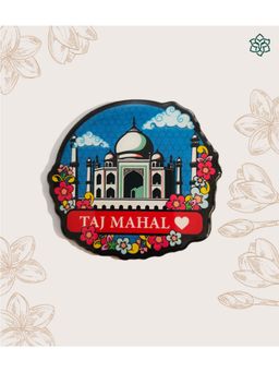 Maatir - Round Taj Floral art Magnet