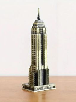 DecorTwist - Metal New York City Empire State Building Statue Decorative Showpiece (Gold)
