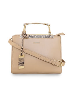 ESBEDA - Beige Color Mini Metal Handle Handbag for Women