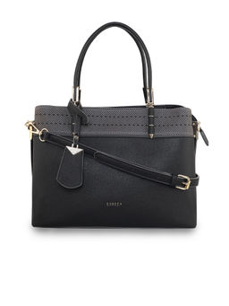 ESBEDA - Black Color Structured Solid Handbag for Women