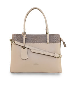 ESBEDA - Beige Color Structured Solid Handbag for Women
