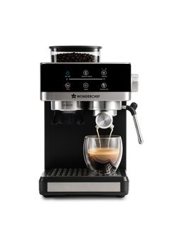 Wonderchef - Black Regalia Espresso Machine & Coffee Grinder