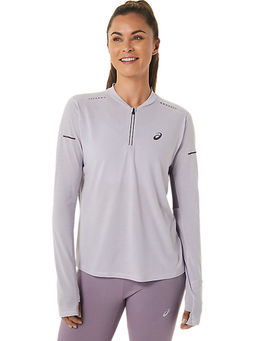 ASICS - Metarun 1/2 Zip Ls Purple Women's T-Shirt