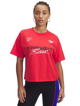 Under Armour - Womens Project Rock Boxy Half Sleeves T-Shirt
