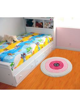 Saral Home - Microfiber Anti-Skid Bathmat - (Pink, 60 x 60 cm)