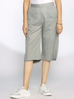 LetsDressUp - Grey Solid Regular Culottes