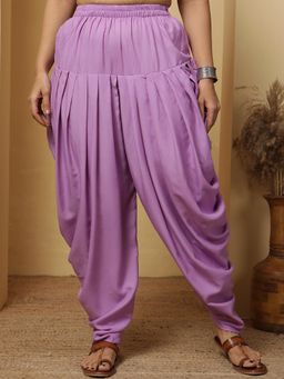 LetsDressUp - Lavender Solid Regular Dhoti