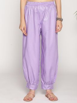 LetsDressUp - Lavender Solid Regular Salwar