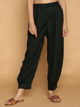 LetsDressUp - Green Solid Regular Salwar