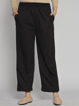 LetsDressUp - Black Solid Regular Palazzo