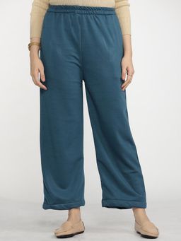 LetsDressUp - Blue Solid Regular Palazzo