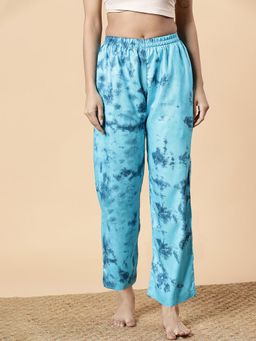 LetsDressUp - Blue Tie & Dye Regular Palazzo