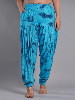 LetsDressUp - Blue Tie & Dye Regular Salwar