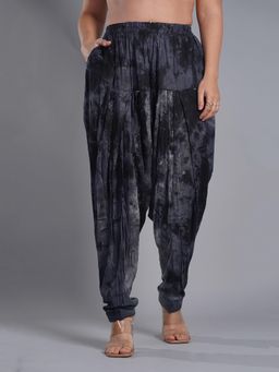 LetsDressUp - Grey Tie & Dye Regular Salwar