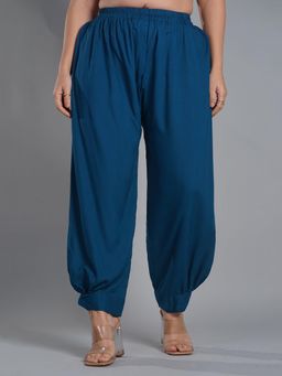 LetsDressUp - Teal Solid Regular Salwar