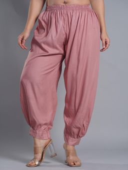 LetsDressUp - Pink Solid Regular Salwar