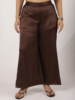 LetsDressUp - Brown Solid Regular Pant
