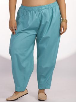 LetsDressUp - Blue Solid Regular Salwar