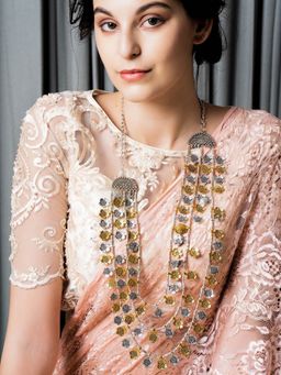 Odette - Silver Mixed Metal Detailing Necklace