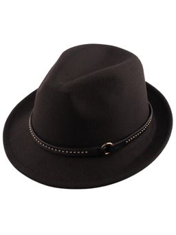 The Tie Hub - Vintage Solid Black Fedora Hat