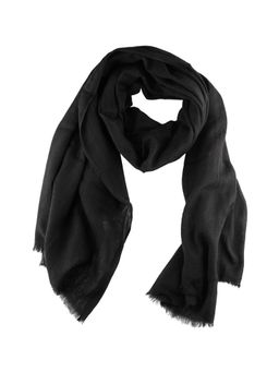 The Tie Hub - Solid Black Pure Wool Scarves by The Tie Hub