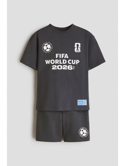 H&M - Boys Grey 2-Piece Printed Set