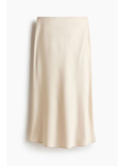 H&M - Women Beige Midi Skirt