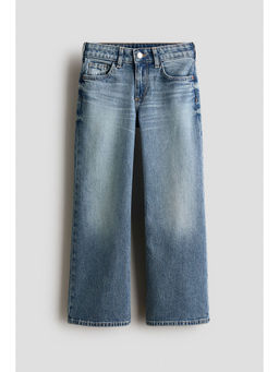 H&M - Girls Blue Baggy Fit Bootcut Leg Jeans