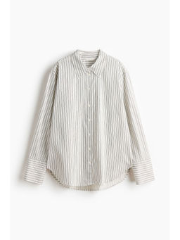 H&M - Women White Cotton Poplin Shirt