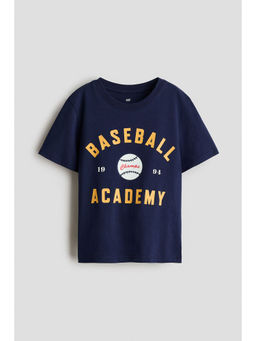 H&M - Boys Blue Printed T-Shirt