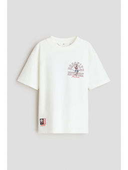 H&M - Boys White Printed T-Shirt