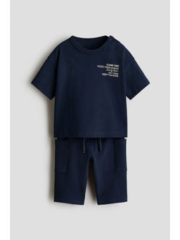 H&M - Boys Blue 2-Piece Cotton Set