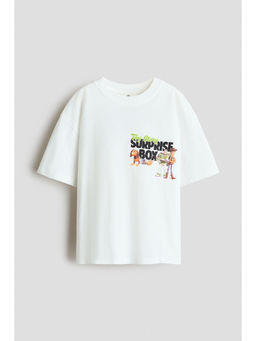 H&M - Boys Multi-Color Loose-Fit Printed T-Shirt