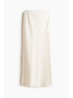 H&M - Women White Satin Maxi Skirt