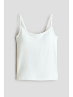 H&M - Girls White Padded Strappy Top