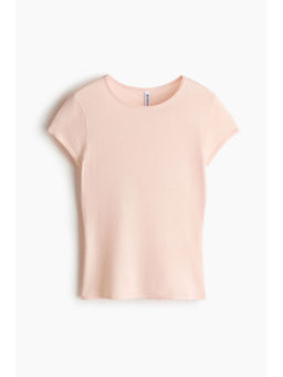 H&M - Women Pink Cap-Sleeved Fine-Knit Top