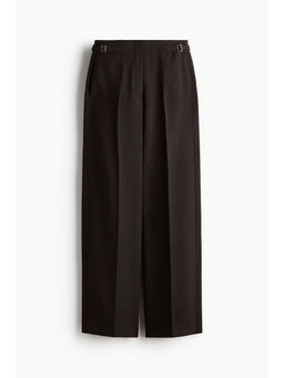 H&M - Women Brown Wide Tailored Trousers