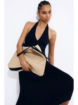 H&M - Women Black Maxi Halter Neck Dress