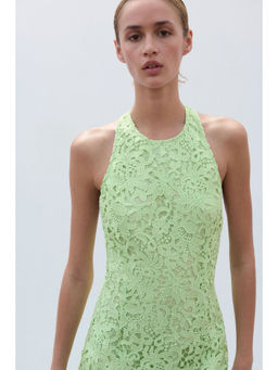 H&M - Women Green Lace Halter Neck Dress