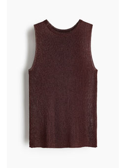 H&M - Women Brown Metallic Knitted Top