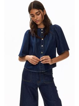 H&M - Women Blue Denim Blouse