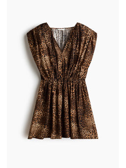 H&M - Women Multi-Color Viscose-Blend Tunic Dress