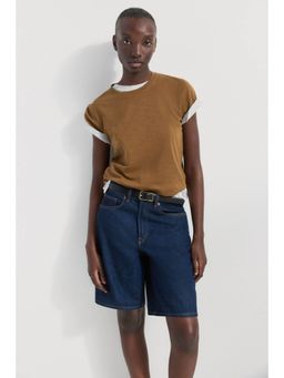 H&M - Women Beige Fitted T-Shirt