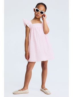 H&M - Girls Multi-Color Embroidered Cotton Dress