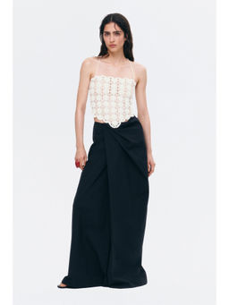 H&M - Women White Crochet-Look Strappy Top