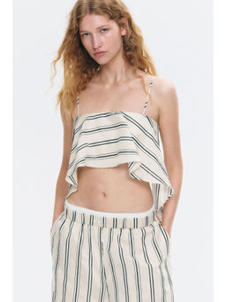 H&M - Women White Layered Crop Top